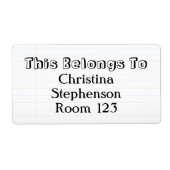 Benutzerdefinierter Personalisierter Name Großes B (Vorne)