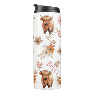 Benutzerdefinierter Personalisierter Name Highland Thermosbecher