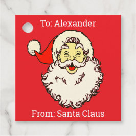 Benutzerdefinierter Personalisierter Name Red Sant Geschenkanhänger