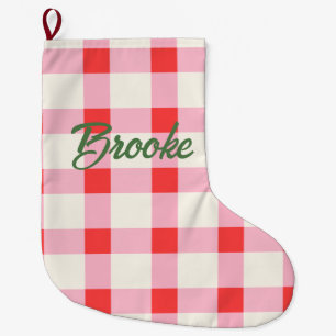 Benutzerdefinierter Personalisierter Name Xmas Pin Großer Weihnachtsstrumpf