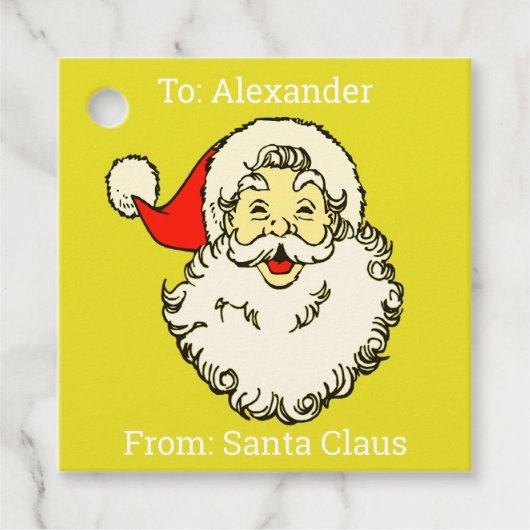 Benutzerdefinierter Personalisierter Name Yellow S Geschenkanhänger (Vorderseite)