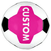 Benutzerdefinierter personalisierter PINK Fußball (Gedreht)