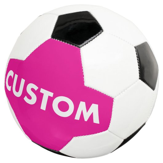 Benutzerdefinierter personalisierter PINK Fußball (Dreiviertel)
