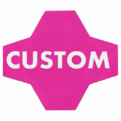 Benutzerdefinierter personalisierter PINK Fußball (Flach)