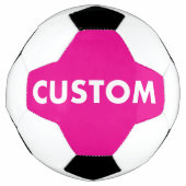 Benutzerdefinierter personalisierter PINK Fußball (Vorderseite)