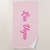 Benutzerdefinierter personalisierter Retro-Spaß Strandtuch (Vorderseite)