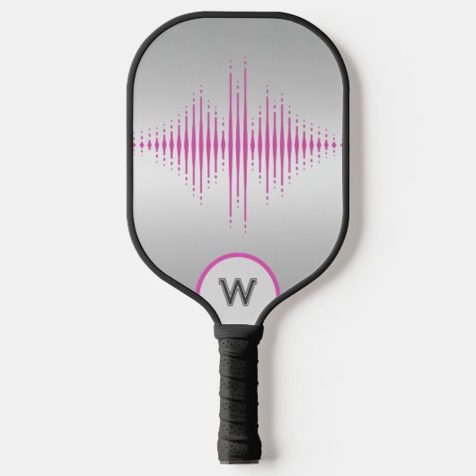 Benutzerdefinierter Personalisierter Sound Waves S Pickleball Schläger (Vorderseite)
