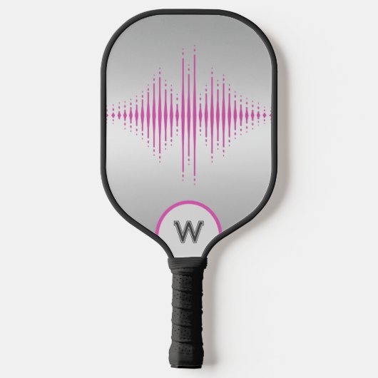 Benutzerdefinierter Personalisierter Sound Waves S Pickleball Schläger (Rückseite)