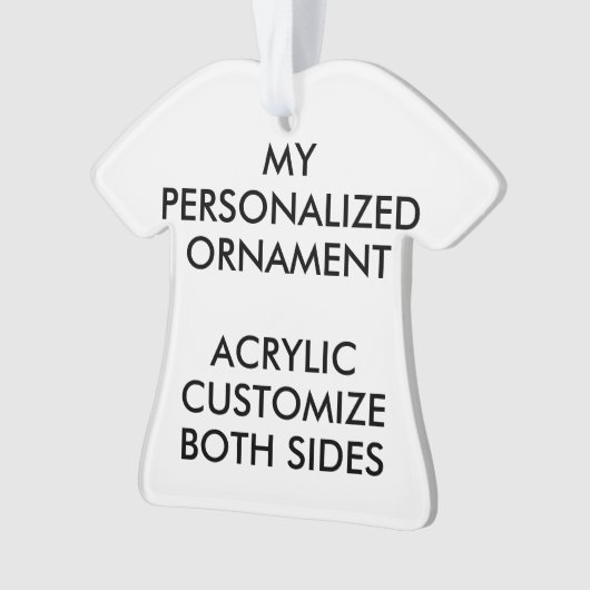 Benutzerdefinierter Personalisierter T - SHIRT ACR Ornament (Vorderseite)