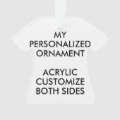 Benutzerdefinierter Personalisierter T - SHIRT ACR Ornament (Vorderseite)