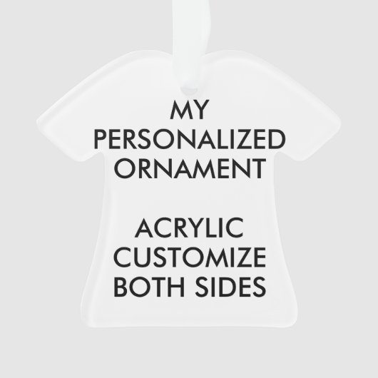 Benutzerdefinierter Personalisierter T - SHIRT ACR Ornament (Vorderseite)