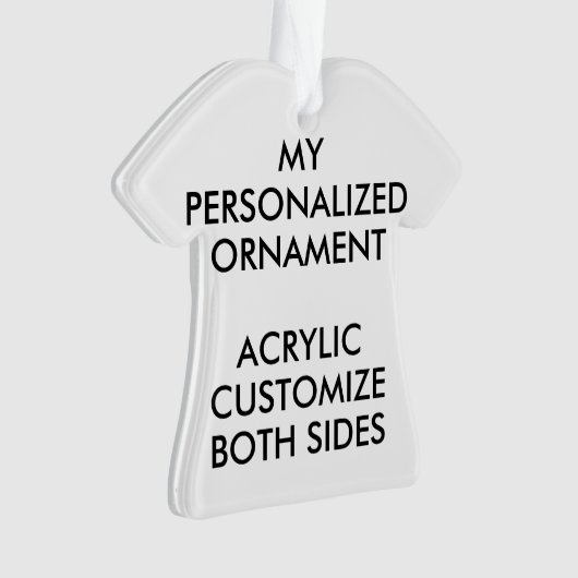Benutzerdefinierter Personalisierter T - SHIRT ACR Ornament (Vorderseite)