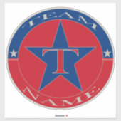 Benutzerdefinierter Personalisierter Teamname Aufkleber (Blatt)