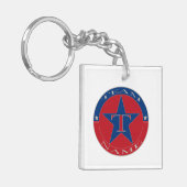 Benutzerdefinierter Personalisierter Teamname Schlüsselanhänger (Vorderseite links)