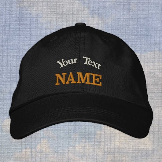 Benutzerdefinierter, personalisierter Text Bestickte Baseballkappe