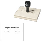 Benutzerdefinierter Personalisierter Text der Brie Gummistempel (Stempel)