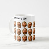 Benutzerdefinierter Personalisierter Text mit Bild Kaffeetasse (Vorderseite Links)