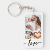 Benutzerdefinierter Personalisierter Vierer-Fotoco Schlüsselanhänger (Vorderseite)