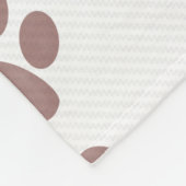 Benutzerdefinierter Pet Foto Collage Name Paw Prin Fleecedecke (Ecke)