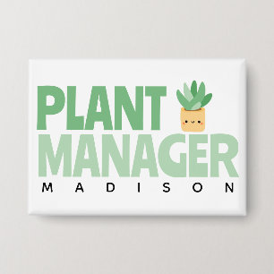 Benutzerdefinierter Pflanze-Manager Name Cactus Pf Button