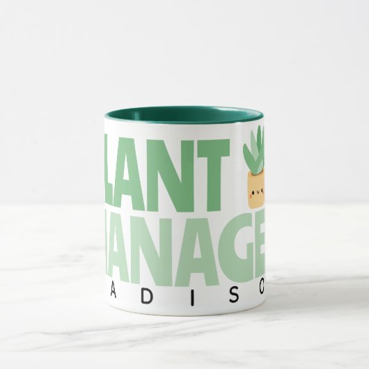 Benutzerdefinierter Pflanze-Manager Name Cactus Pf Tasse (Zentrum)