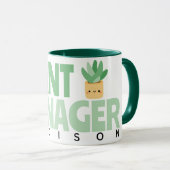 Benutzerdefinierter Pflanze-Manager Name Cactus Pf Tasse (VorderseiteRechts)