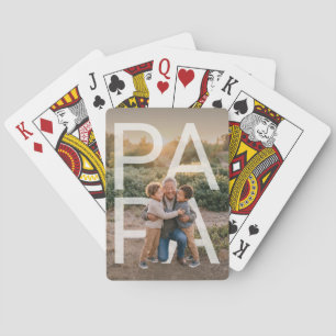 Benutzerdefinierter PhotoPop Papa Spielkarten