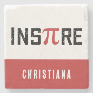 Benutzerdefinierter Pi-Tag Inspiriert   Happy Pi d Steinuntersetzer