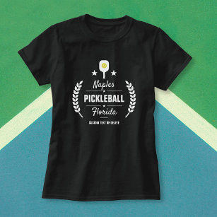 Benutzerdefinierter Pickleball Club Stadtname hinz T-Shirt