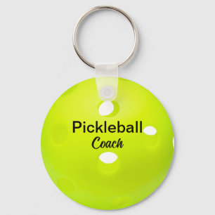 Benutzerdefinierter Pickleball-Coach-Keepake Schlüsselanhänger