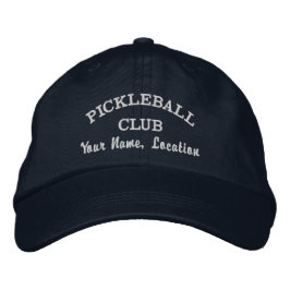 Benutzerdefinierter Pickleball Team Club, Player N Bestickte Baseballkappe