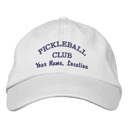Benutzerdefinierter Pickleball Team Club, Player N Bestickte Baseballkappe (Vorderseite)