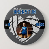 Benutzerdefinierter Picture Volleyball Player pers Button (Vorderseite)
