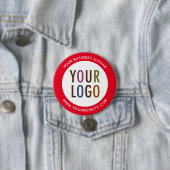 Benutzerdefinierter Pinback-Button mit Firmenlogo Button (Beispiel)