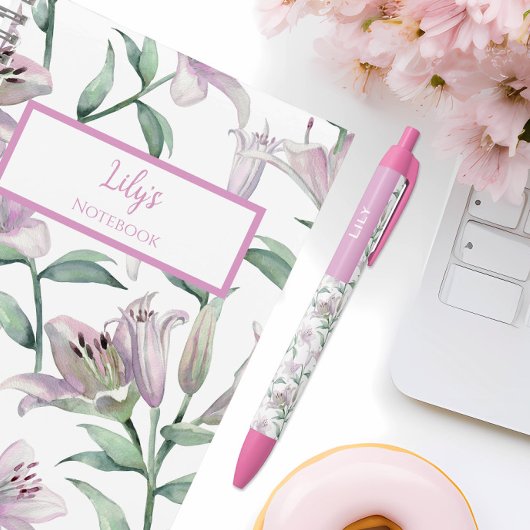 Benutzerdefinierter Pink Lillies Stift