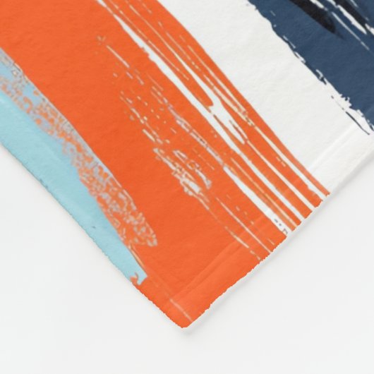 Benutzerdefinierter Pinselstrich Dalmatiner Abstra Fleecedecke (Ecke)