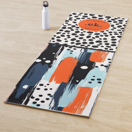 Benutzerdefinierter Pinselstrich Dalmatiner Abstra Yogamatte