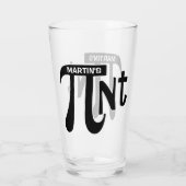 Benutzerdefinierter Pint Pi Glas (Rückseite)