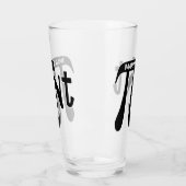 Benutzerdefinierter Pint Pi Glas (Links)
