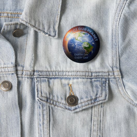 Benutzerdefinierter Planet Erde Button (Beispiel)