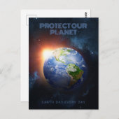Benutzerdefinierter Planet Erde Postkarte (Vorne/Hinten)
