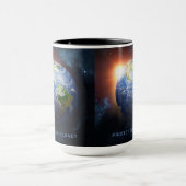 Benutzerdefinierter Planet Erde Tasse (Zentrum)