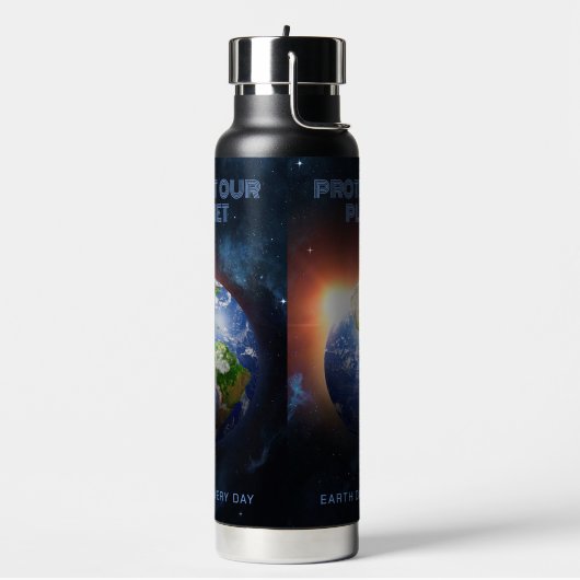 Benutzerdefinierter Planet Erde Trinkflasche (Links)