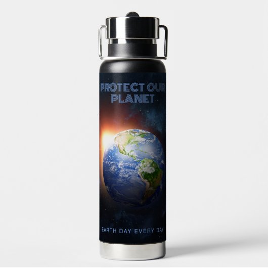 Benutzerdefinierter Planet Erde Trinkflasche (Hinten)