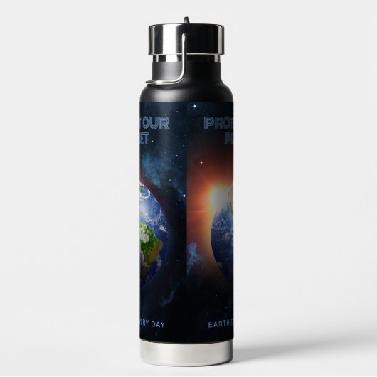 Benutzerdefinierter Planet Erde Trinkflasche (rechts)