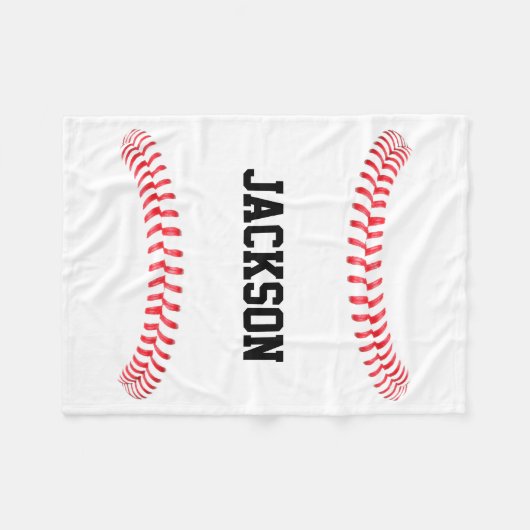 Benutzerdefinierter Player oder Teamname oder Text Fleecedecke (Vorderseite (Horizontal))