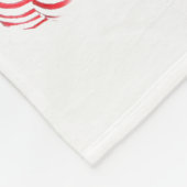 Benutzerdefinierter Player oder Teamname oder Text Fleecedecke (Ecke)