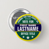 Benutzerdefinierter politischer Kampagnenbutton Button (Vorne & Hinten)