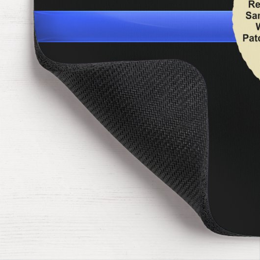 Benutzerdefinierter Polizeipflaster oder Abzeichen Mousepad (Ecke)