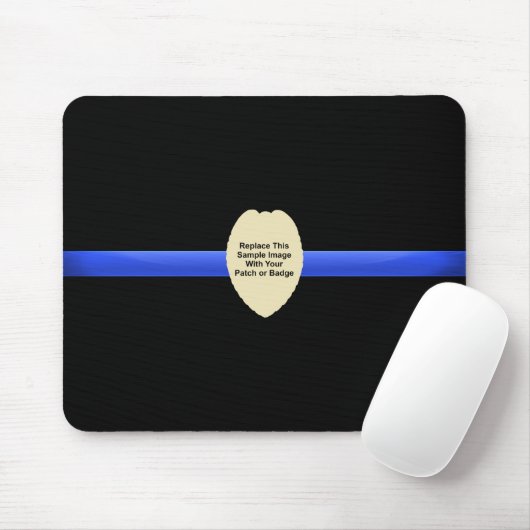 Benutzerdefinierter Polizeipflaster oder Abzeichen Mousepad (Mit Mouse)